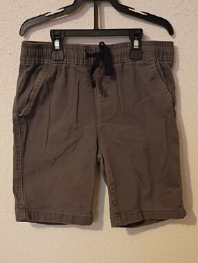 Kids Gray Drawstring Casual Shorts